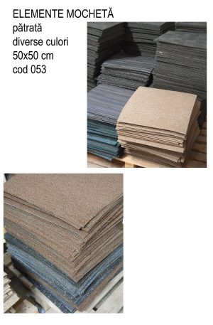 Elemente mocheta patrate diverse culori
