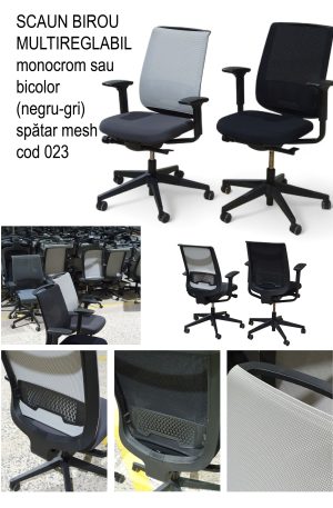 Scaun birou multireglabil pe role blocabile