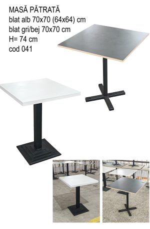 Masă pătrată - diferite modele