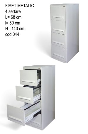 Fiset metalic patru sertare