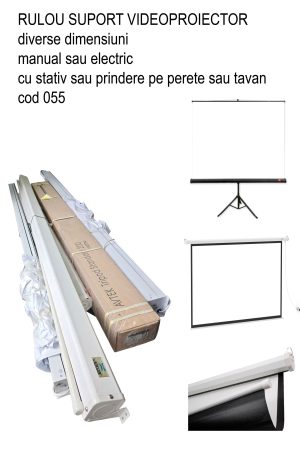 Diverse rulouri proiectare video ,manuale sau electrice cu stativ sau prindere pereti,tavan
