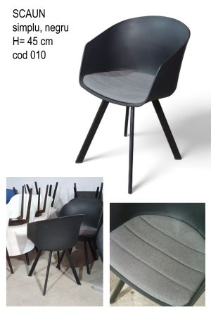 Scaun compozit negru